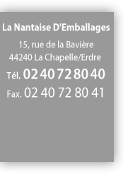 fiche contact de La Nantaise d'emballage LNDE